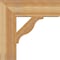 Ekena Millwork Funston Block Rough Sawn Bracket, Western Red Cedar, 6"W x 22"D x 22"H BKT06X22X22FST05RWR - alternate 3